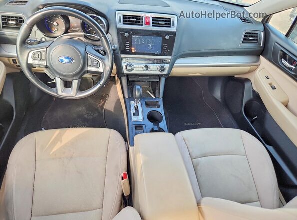 4S3BNAC64H3068182 2017 SUBARU LEGACY Tan Widok deski rozdzielczej