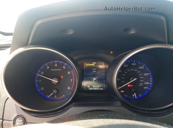 4S3BNAC65H3055215 2017 SUBARU LEGACY Gray Widok zestawu wskaźników