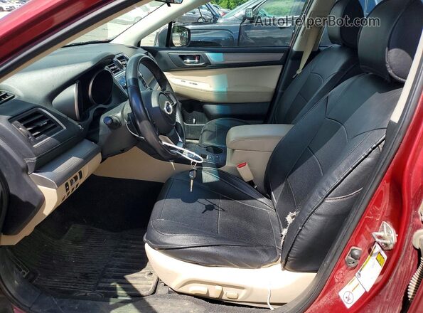 4S3BNAC66J3020608 2018 SUBARU LEGACY Red Widok wnętrza z przodu