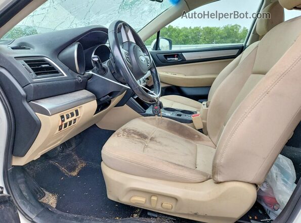 4S3BNAC67G3055537 2016 SUBARU LEGACY Белый Вид салона спереди