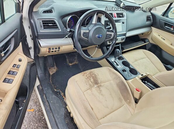 4S3BNAC67G3055537 2016 SUBARU LEGACY Белый Вид панели приборов