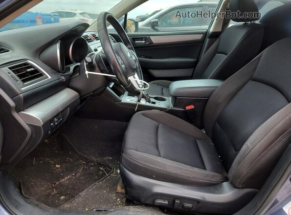 4S3BNAC67H3040862 2017 SUBARU LEGACY Синий Вид салона спереди