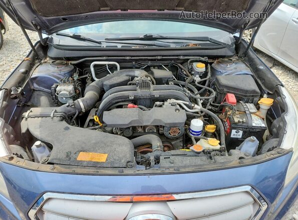 4S3BNAC67H3040862 2017 SUBARU LEGACY Синий Вид задней части салона