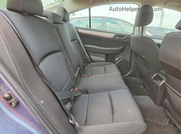 4S3BNAC67H3040862 2017 SUBARU LEGACY Синий Вид задних сидений