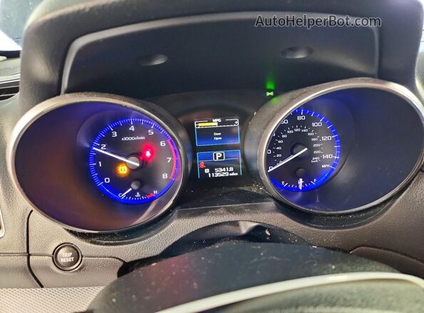 4S3BNAC68H3053068 2017 SUBARU LEGACY Gray Instrument cluster view