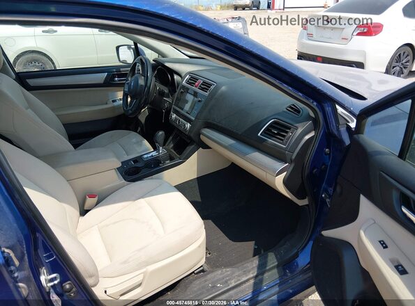 4S3BNAC69G3052056 2016 SUBARU LEGACY Blue Вид салону спереду