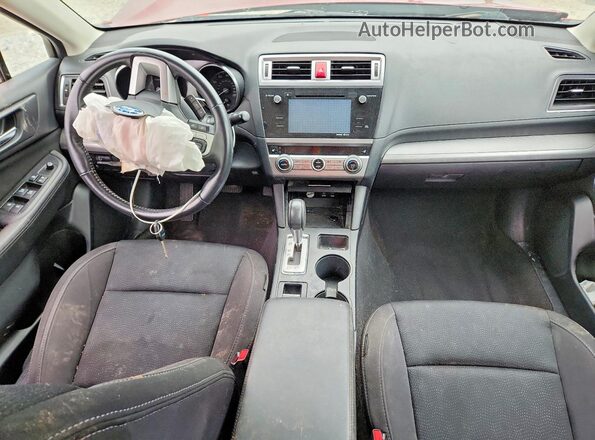 4S3BNAC6XG3018952 2016 SUBARU LEGACY Maroon Vista del salpicadero