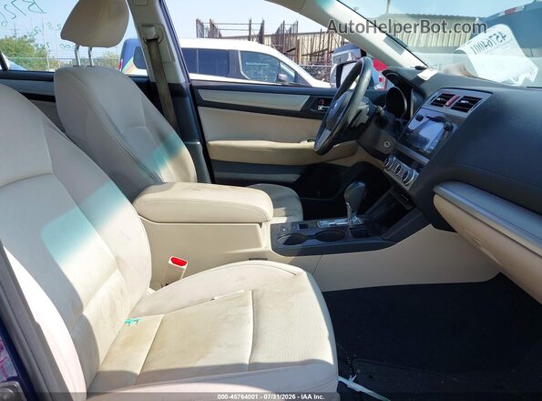 4S3BNAC6XH3025126 2017 SUBARU LEGACY Blue Vista interior delantera