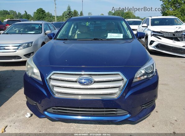 4S3BNAC6XH3025126 2017 SUBARU LEGACY Blue Vista del cuadro de instrumentos