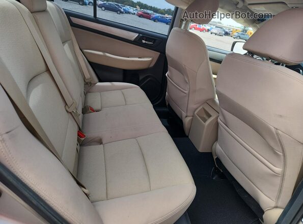 4S3BNAC6XH3031752 2017 SUBARU LEGACY Желто-коричневый Вид задних сидений