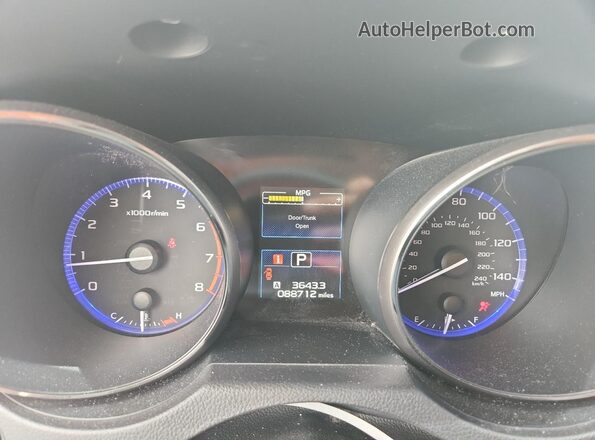 4S3BNAC6XH3031752 2017 SUBARU LEGACY Желто-коричневый Вид щитка приборов