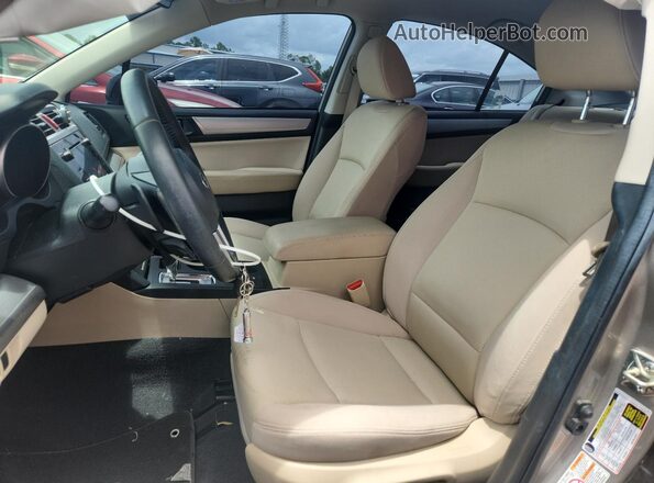 4S3BNAC6XH3031752 2017 SUBARU LEGACY Желто-коричневый Вид салона спереди