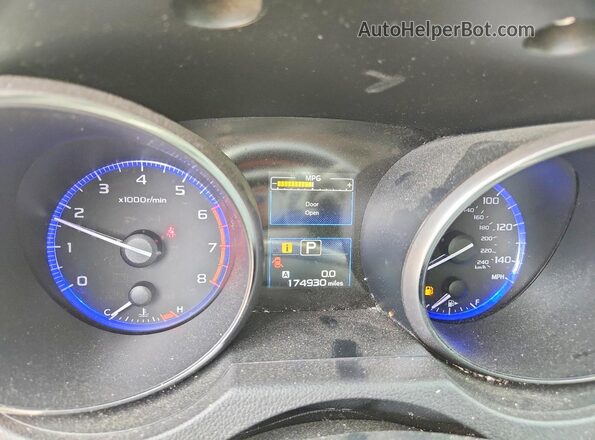 4S3BNAC6XH3060765 2017 SUBARU LEGACY Угольный Вид щитка приборов