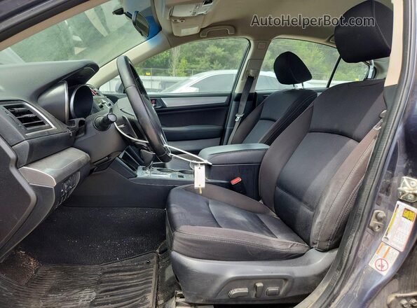 4S3BNAC6XH3060765 2017 SUBARU LEGACY Угольный Вид салона спереди