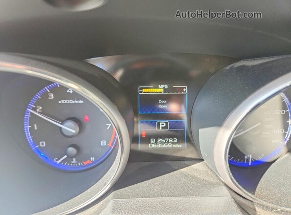 4S3BNAC6XJ3041364 2018 SUBARU LEGACY Белый Вид щитка приборов