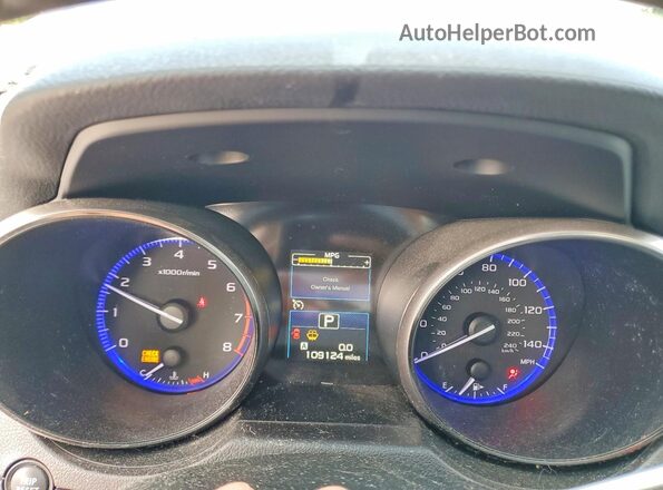 4S3BNAD69H3063378 2017 SUBARU LEGACY Blue Instrument cluster view