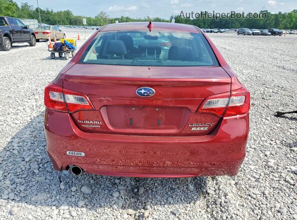 4S3BNAF60H3007164 2017 SUBARU LEGACY Red Հետևի տեսք