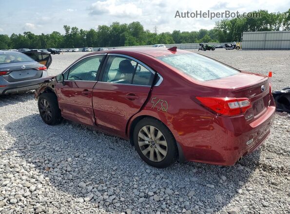 4S3BNAF60H3007164 2017 SUBARU LEGACY Red Հետևի ձախ
