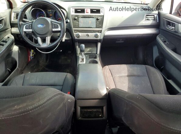 4S3BNAF60H3007164 2017 SUBARU LEGACY Red Առջևի վահանակի տեսք