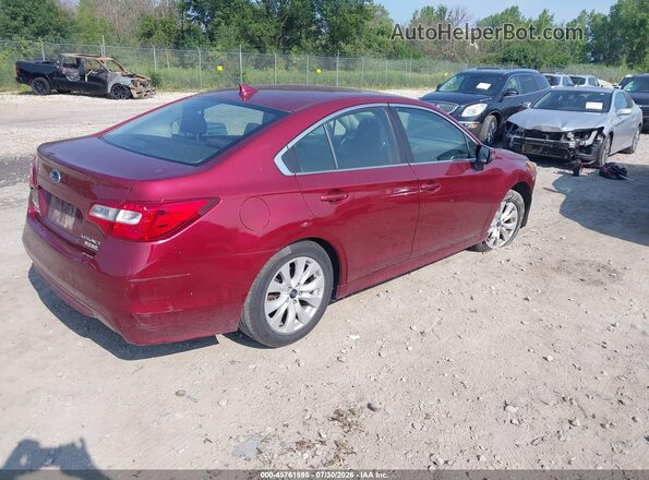 4S3BNAF62G3055876 2016 SUBARU LEGACY Burgundy Հետևի աջ