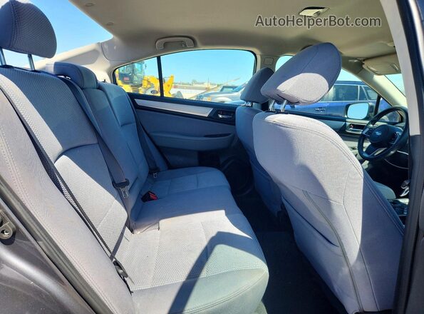 4S3BNAF62J3024134 2018 SUBARU LEGACY Charcoal Rear seats view