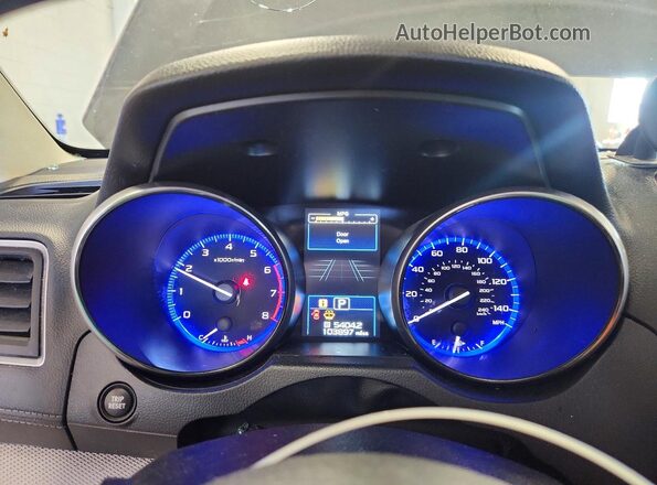 4S3BNAF62J3024134 2018 SUBARU LEGACY Charcoal Instrument cluster view