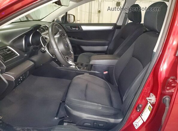 4S3BNAF62K3040447 2019 SUBARU LEGACY Красный Вид салона спереди