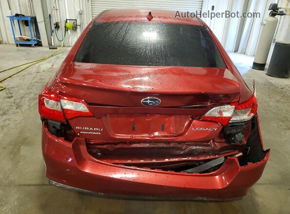 4S3BNAF62K3040447 2019 SUBARU LEGACY Красный Вид сзади