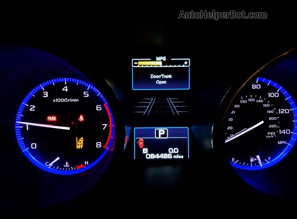 4S3BNAF62K3040447 2019 SUBARU LEGACY Красный Вид щитка приборов