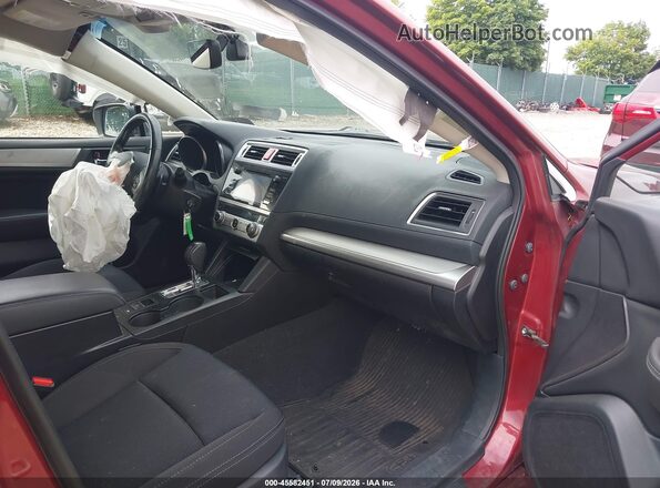 4S3BNAF63H3024489 2017 SUBARU LEGACY Burgundy წინა სალონის ხედი