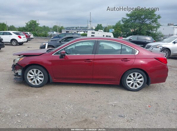 4S3BNAF63H3024489 2017 SUBARU LEGACY Burgundy უკანა სალონის ხედი