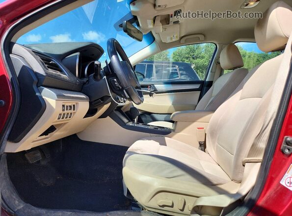 4S3BNAF65K3034707 2019 SUBARU LEGACY Red Front interior view