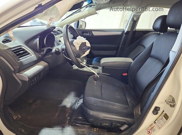 4S3BNAF65K3039731 2019 SUBARU LEGACY White Widok wnętrza z przodu