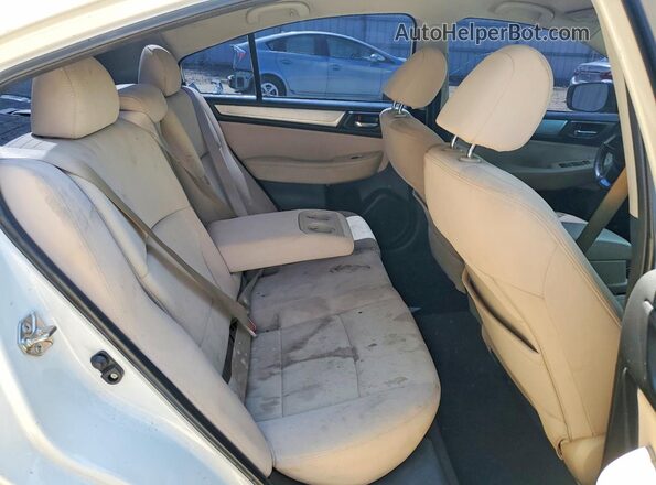 4S3BNAF66K3023263 2019 SUBARU LEGACY White Հետևի նստատեղերի տեսք