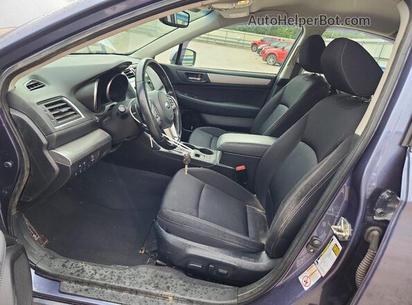 4S3BNAF67G3052584 2016 SUBARU LEGACY Синий Вид салона спереди