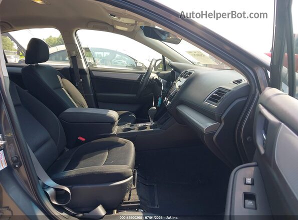 4S3BNAF67K3024342 2019 SUBARU LEGACY Gray Widok wnętrza z przodu