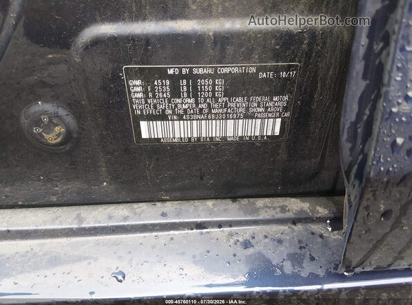 4S3BNAF68J3016975 2018 SUBARU LEGACY Синий Вид подкапотного пространства