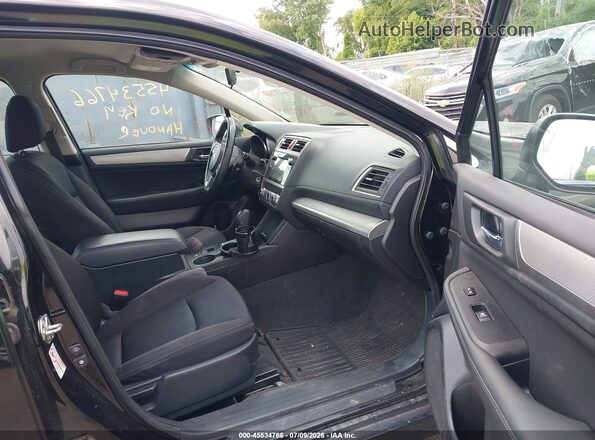 4S3BNAF6XG3056189 2016 SUBARU LEGACY Black Vista interior delantera