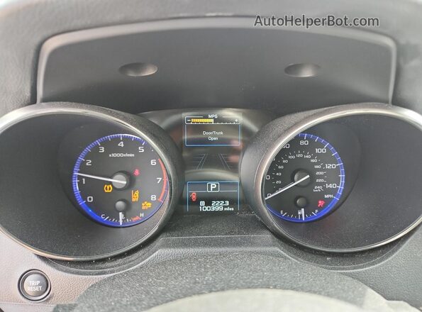 4S3BNAF6XK3025100 2019 SUBARU LEGACY Silver Вид щитка приладів