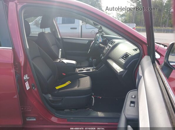 4S3BNAH6XJ3018563 2018 SUBARU LEGACY Red Vista interior delantera