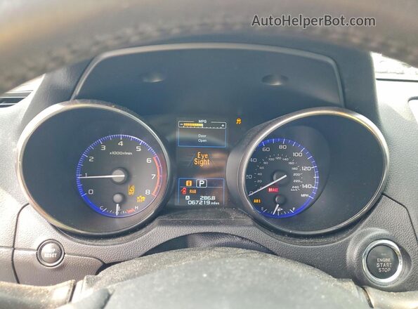 4S3BNAN62H3010892 2017 SUBARU LEGACY Серебряный Вид щитка приборов
