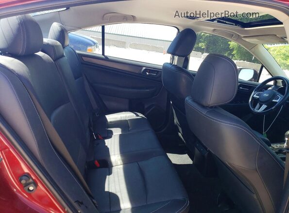4S3BNAN62H3060482 2017 SUBARU LEGACY Burgundy Rear seats view