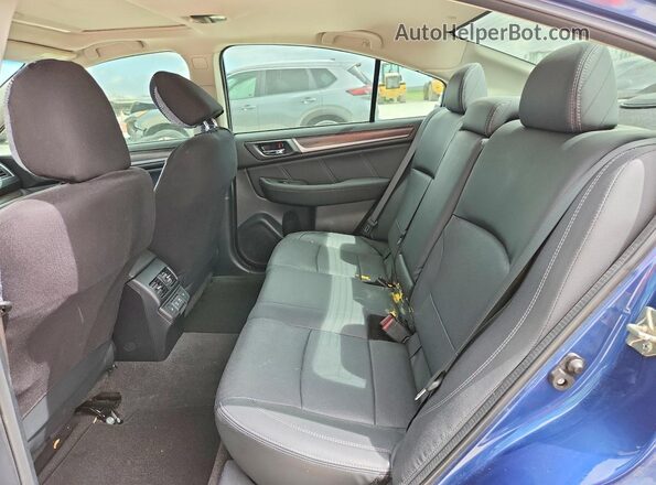 4S3BNAN62K3025772 2019 SUBARU LEGACY Blue Вид задньої частини салону