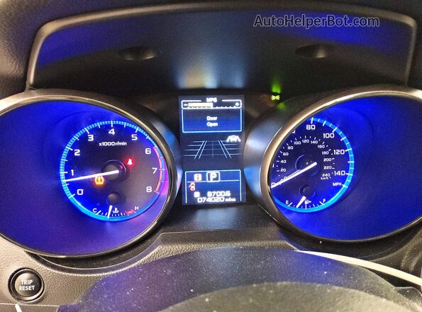 4S3BNAN64K3011517 2019 SUBARU LEGACY Белый Вид щитка приборов