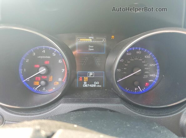 4S3BNAN65H3044017 2017 SUBARU LEGACY Black ხელსაწყოთა პანელის ხედი
