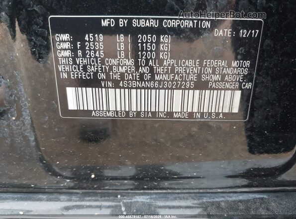 4S3BNAN66J3027295 2018 SUBARU LEGACY Blue Widok komory silnika