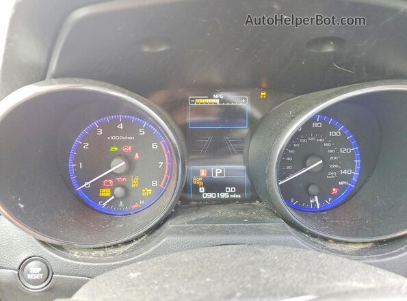 4S3BNAN68G3050182 2016 SUBARU LEGACY White Instrument cluster view