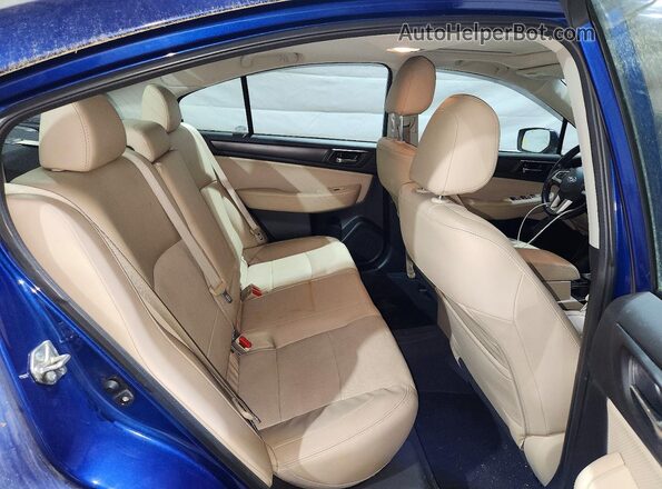 4S3BNAN69G3034895 2016 SUBARU LEGACY Blue Rear seats view