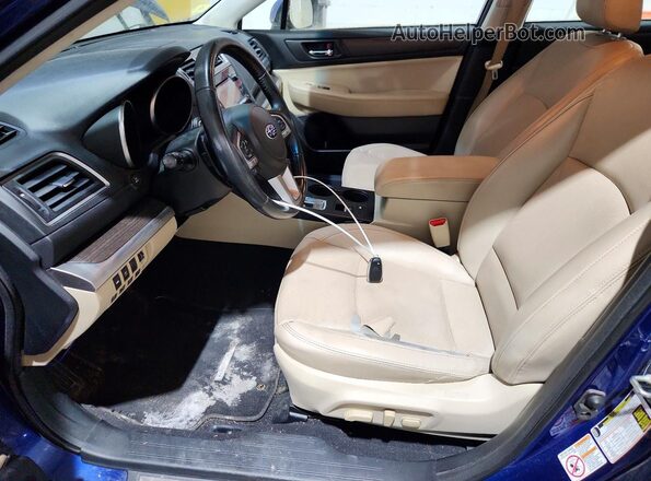 4S3BNAN69G3034895 2016 SUBARU LEGACY Blue Front interior view