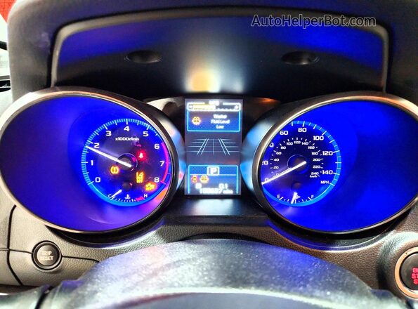 4S3BNAN69G3034895 2016 SUBARU LEGACY Blue Instrument cluster view